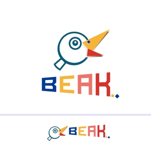 ******* ()さんのスマートフォン向けアプリ等の開発会社「BEAK株式会社」のロゴへの提案