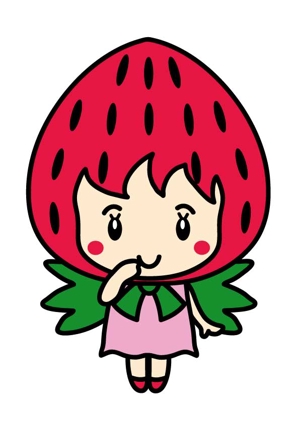 イラスト・ちでまる (tidemaru)さんのイチゴのキャラクターデザインへの提案