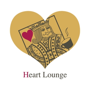 jimmybearさんの喫茶、飲食店「Heart Lounge」のロゴマークへの提案