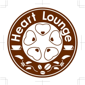 west-fieldさんの喫茶、飲食店「Heart Lounge」のロゴマークへの提案
