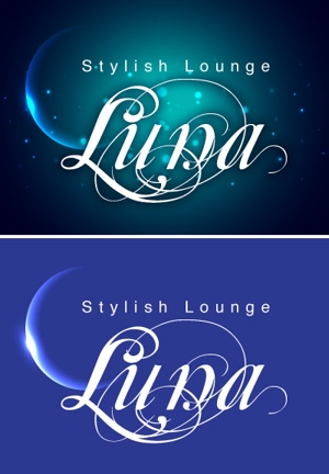 bec (HideakiYoshimoto)さんのラウンジ スナック 「Stylish Lounge LUNA」のロゴへの提案