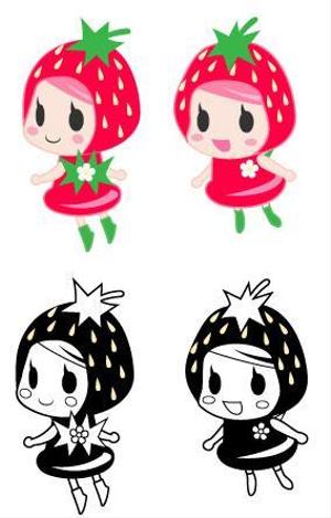 tomo ()さんのイチゴのキャラクターデザインへの提案