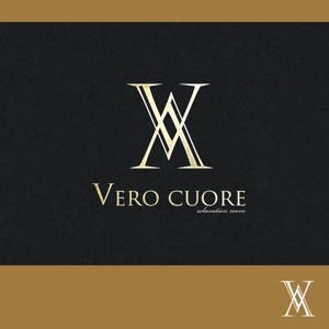 k_31 (katsu31)さんのリラクゼーションマッサージルーム「Vero cuore」のロゴへの提案