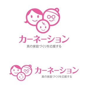 waami01 (waami01)さんの幸せな家庭づくりを応援する「カーネーション」のロゴへの提案