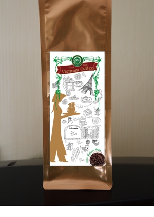 タブララサ (tabularasa)さんのベトナムコーヒーパッケージのデザインへの提案
