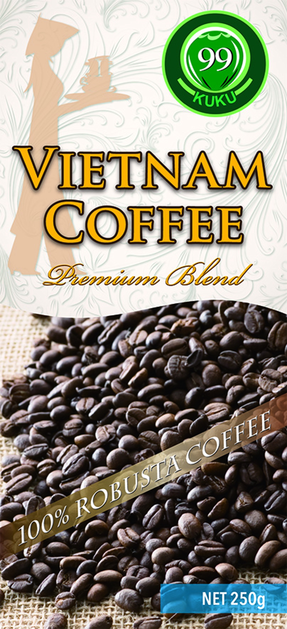 ベトナムコーヒーパッケージのデザイン