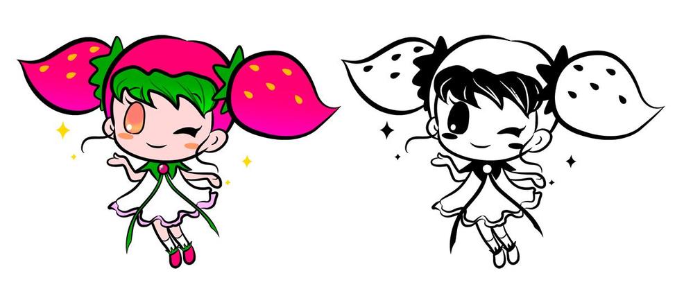 イチゴのキャラクターデザイン