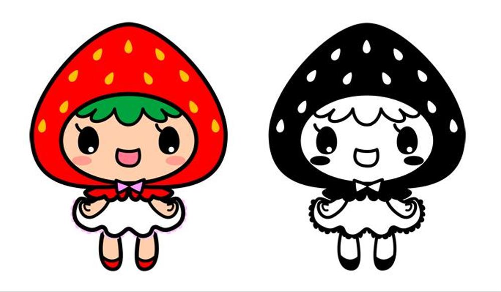 イチゴのキャラクターデザイン