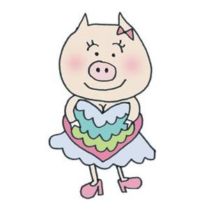 KanappE (KanaIto)さんのかわいい動物(ミニブタ)のイラストへの提案