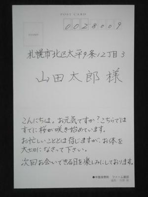 筆文字工房　夢興 (teizann)さんの手紙筆耕（手書き）への提案