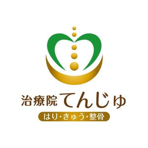 yuko asakawa (y-wachi)さんの鍼灸整骨院 「はり きゅう 整骨 治療院てんじゅ」のロゴへの提案