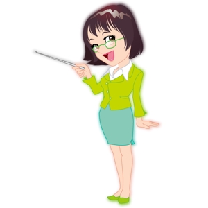 mamikaru (mamikaru)さんの先生・教師のキャラクターデザインへの提案