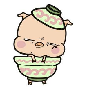 HaHa (hahaseiko)さんのかわいい動物(ミニブタ)のイラストへの提案
