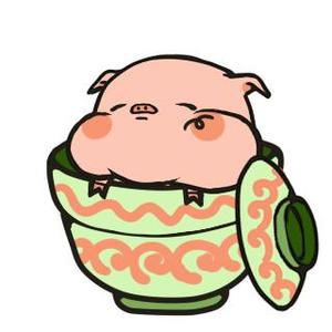 HaHa (hahaseiko)さんのかわいい動物(ミニブタ)のイラストへの提案