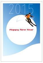 spin (spinx)さんの「スキー」をテーマにした年賀状デザイン募集【同時募集あり・複数当選あり】への提案