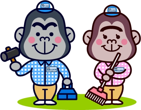 ミウラ (miura03)さんの便利屋のゴリラのイメージキャラクターのデザインをお願いしますへの提案