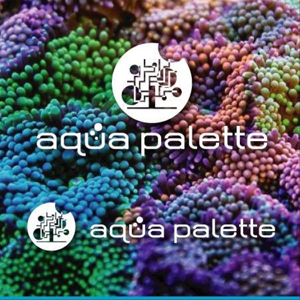 【急募】サンゴ専門店『aqua palette』のロゴ