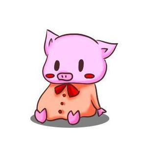 sakura (saku43)さんのかわいい動物(ミニブタ)のイラストへの提案
