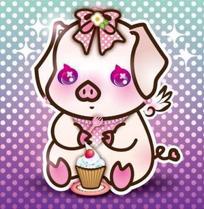 minna_aさんのかわいい動物(ミニブタ)のイラストへの提案