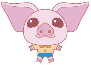 Pino Grafica ()さんのかわいい動物(ミニブタ)のイラストへの提案