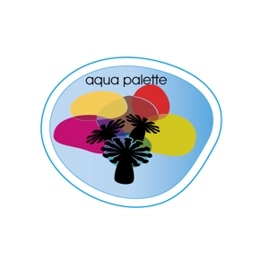 IXA-Palette (hanatenma1466)さんの【急募】サンゴ専門店『aqua palette』のロゴへの提案