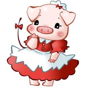 右の人みつる ()さんのかわいい動物(ミニブタ)のイラストへの提案