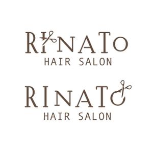 syu syu design (syudo)さんのhair salon 店名　RINATO の　ロゴ作成への提案