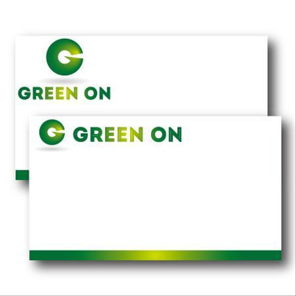 スポーツ商品ブランド　GREEN ON　のロゴ制作