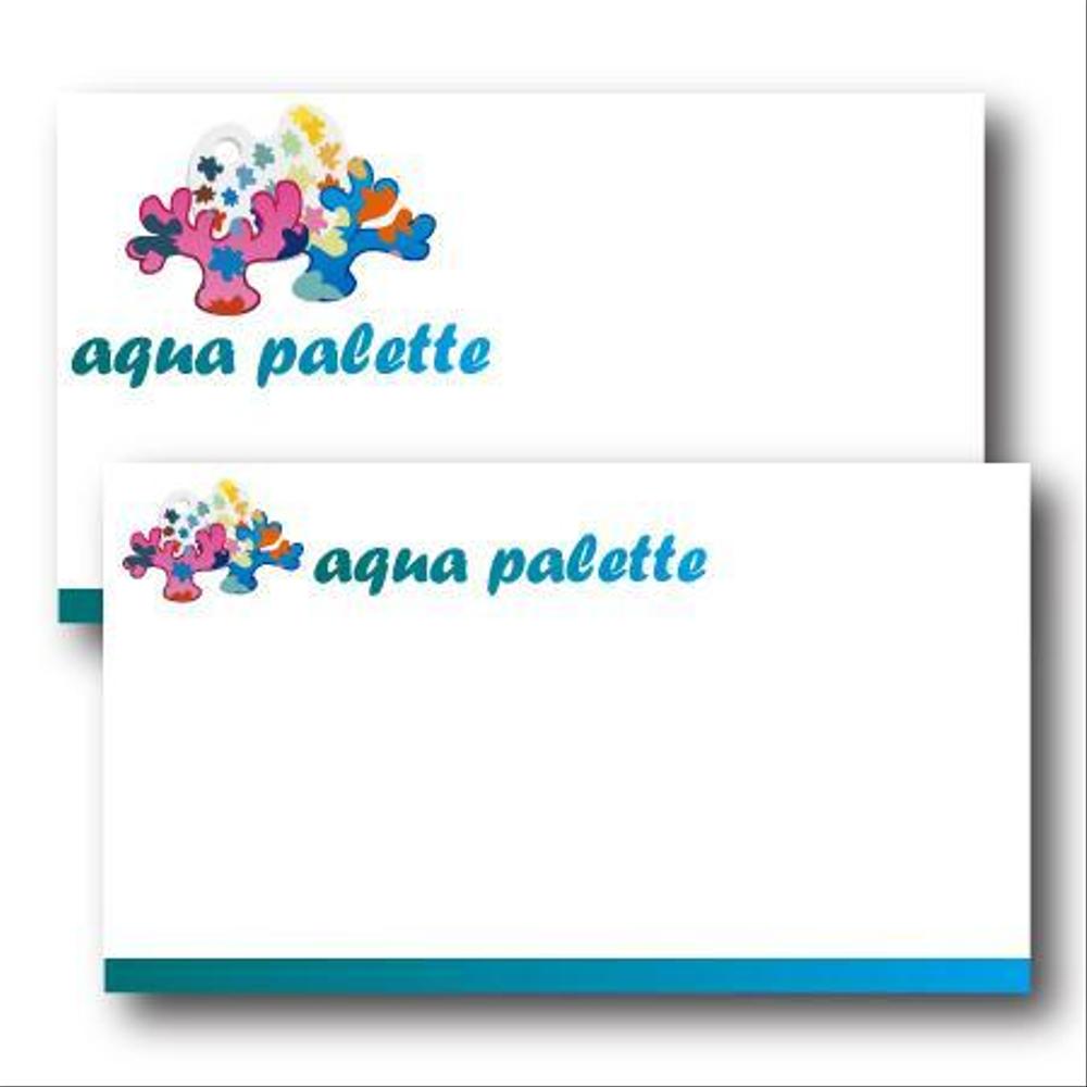 【急募】サンゴ専門店『aqua palette』のロゴ