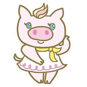 akaakaさんのかわいい動物(ミニブタ)のイラストへの提案