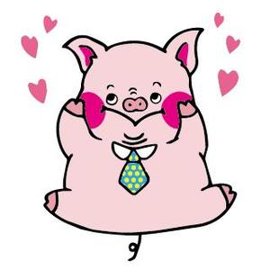 ryochan0506さんのかわいい動物(ミニブタ)のイラストへの提案
