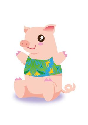 レイ (YohkoHorikawa)さんのかわいい動物(ミニブタ)のイラストへの提案