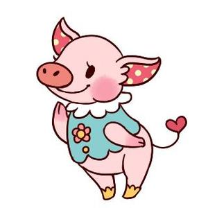 towacoさんのかわいい動物(ミニブタ)のイラストへの提案