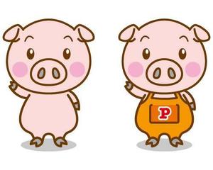 kaoru (n_kaoru)さんのかわいい動物(ミニブタ)のイラストへの提案