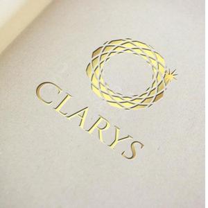 くり (curypapasan)さんのパワーストーンーショップ 「Clarys」のロゴ作成への提案