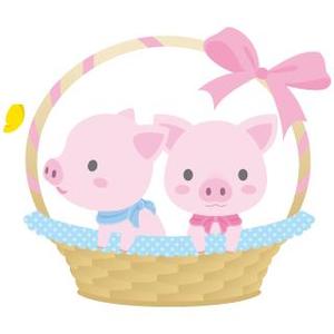 さんのかわいい動物(ミニブタ)のイラストへの提案
