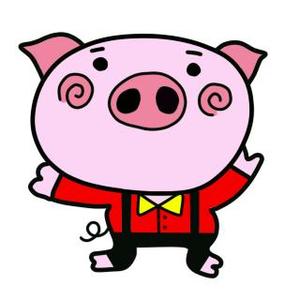 のぞみ (NOZO)さんのかわいい動物(ミニブタ)のイラストへの提案