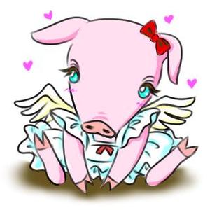水無月　弍録 (niroku_minaduki)さんのかわいい動物(ミニブタ)のイラストへの提案