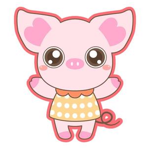 akameroku (akameroku)さんのかわいい動物(ミニブタ)のイラストへの提案