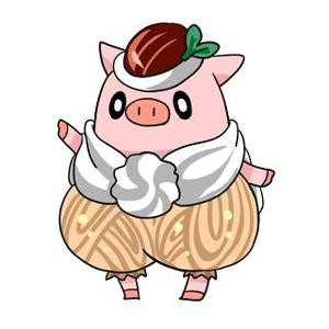 さんのかわいい動物(ミニブタ)のイラストへの提案