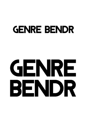 sakanouego (sakanouego)さんのロゴ制作依頼　『GENRE BENDR』への提案