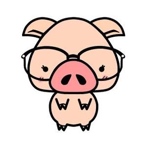 ぴ~タン (p-tan)さんのかわいい動物(ミニブタ)のイラストへの提案
