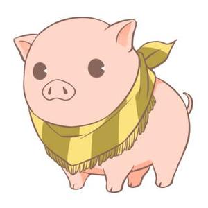 とりぃ (toryi)さんのかわいい動物(ミニブタ)のイラストへの提案