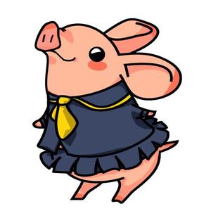 tuktuk (tuktuk)さんのかわいい動物(ミニブタ)のイラストへの提案
