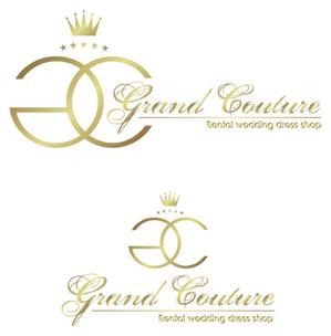 さとし君 ()さんの新規オープンのウエディングドレスショップ「Grand Couture」のロゴ制作への提案