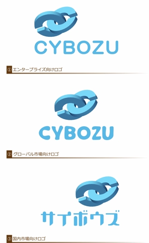 zzangさんのサイボウズ株式会社 企業ロゴ3種類の制作への提案