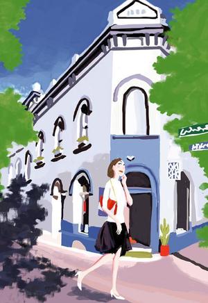テキスタイルデザインラボ (uniuni93)さんの女性誌やファッション誌の表紙に使えるような女性のイラストへの提案