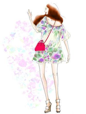 tsuby (tsuby)さんの女性誌やファッション誌の表紙に使えるような女性のイラストへの提案