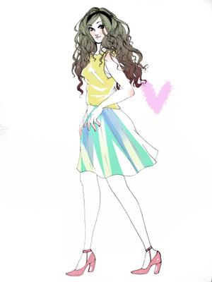 さんの女性誌やファッション誌の表紙に使えるような女性のイラストへの提案