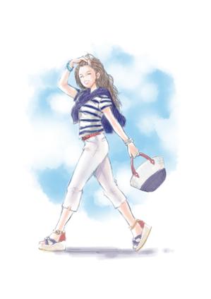 KR4 ()さんの女性誌やファッション誌の表紙に使えるような女性のイラストへの提案